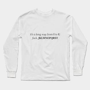 FROM I TO U WHITE (BTS) Long Sleeve T-Shirt